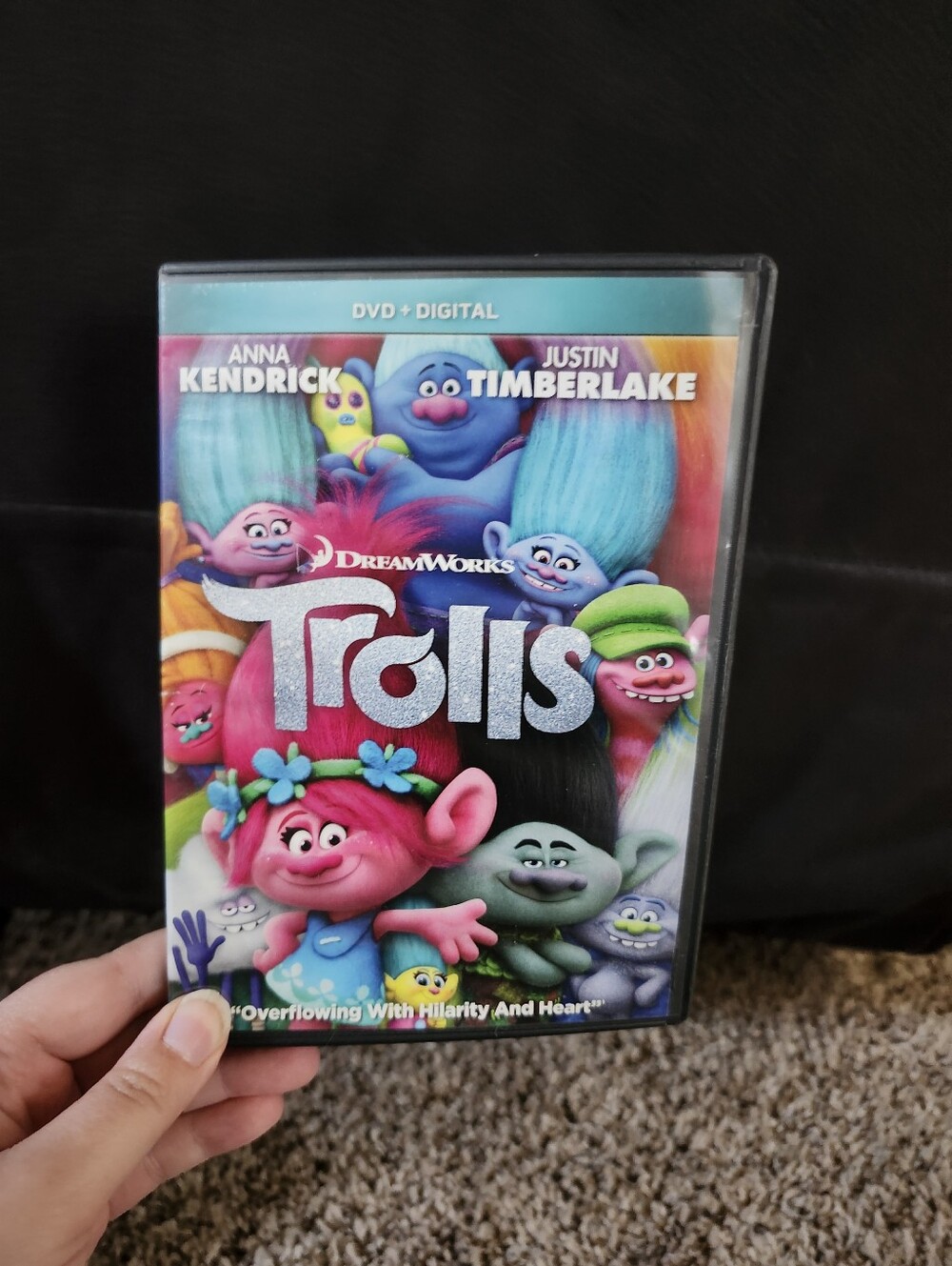 DreamWorks Trolls DVD - Pink, Blue & Green Characters